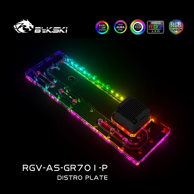 Distro Plate Ddc Pump Combo - BYKSKI Distro Plaat Acryl Reservoir voor