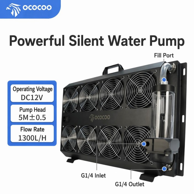 OCOCOO Geïntegreerde Externe W - External Radiator Water Cooling Kit recensie en prijs