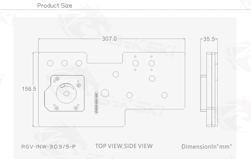 BYKSKI Acryl Board Water Kanaa - Distro Plate Ddc Pump Combo recensie en prijs