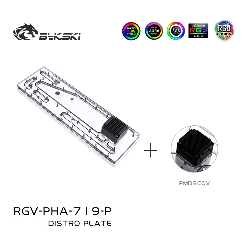 BYKSKI RGV-PHA-719-P acryl tan - Distro Plate Ddc Pump Combo recensie en prijs