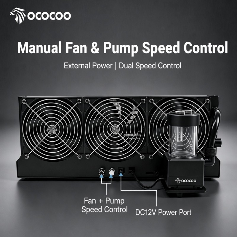 OCOCOO 360mm externe radiator  - External Radiator Water Cooling Kit recensie en prijs